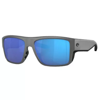 Costa Taxman Matte Grey Frame Blue Mirror Polarized Glass Lenses