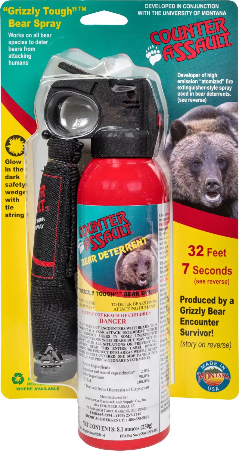 Counter Assault Bear Spray w/Holster 32 ft