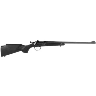 Crickett KSA2280 Youth 22 WMR 1rd 16.12" Blued Barrel & Receiver, Fixed Front/Adjustable Rear Peep Sights, Black Synthetic Stock w/11.5" LOP, Rebounding Firing Pin Safety