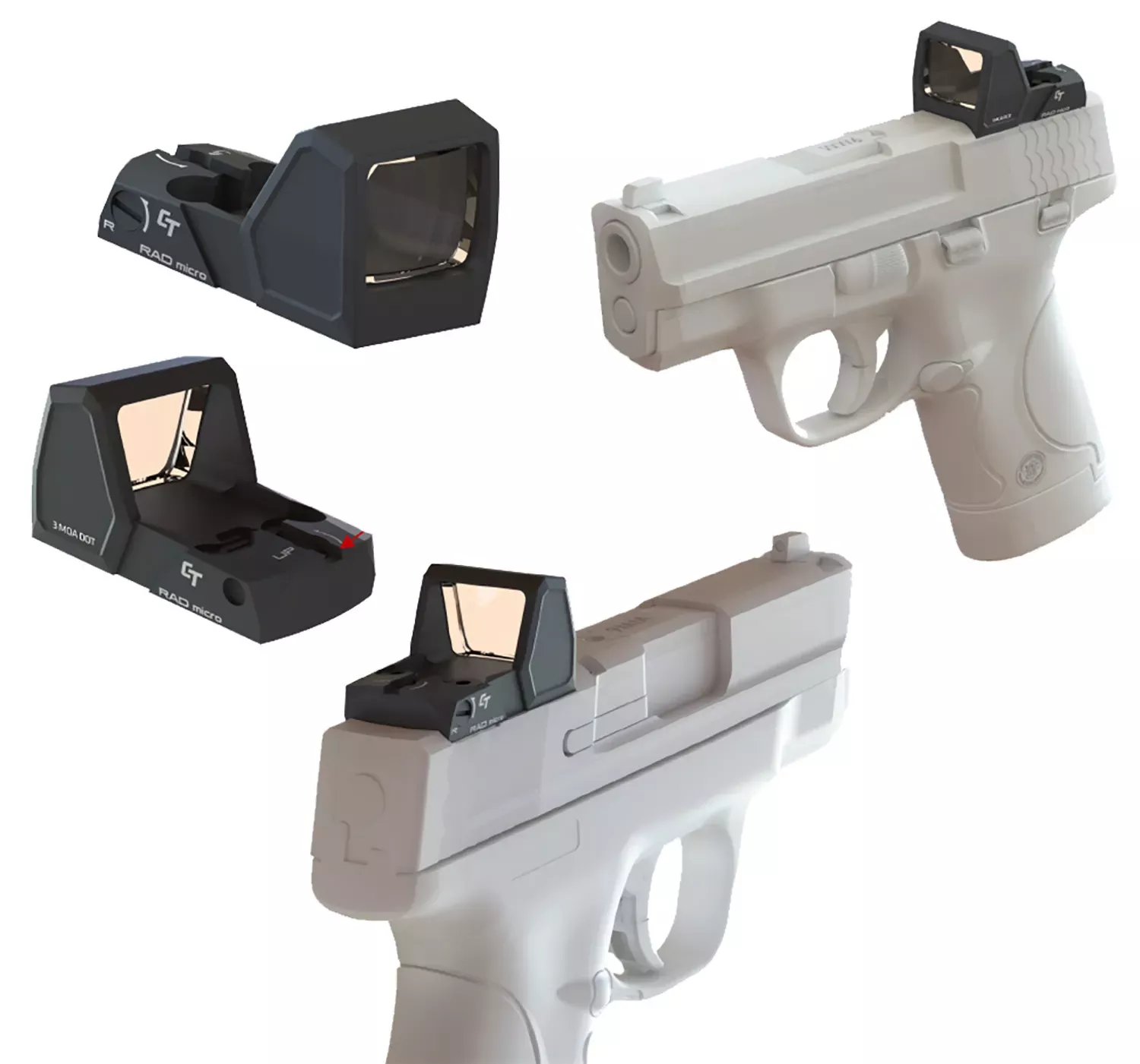 Crimson Trace Micro RAD Red Dot Reticle