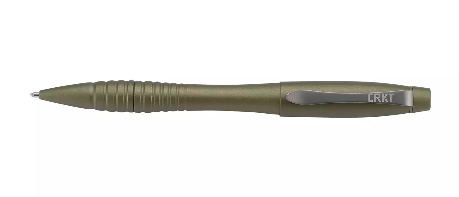 CRKT Williams Defense Pen OD Green Anodized Aluminum 6″ Includes Pen Refill TPENWOD