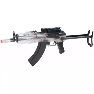 Crosman GameFace GF76 Carbine Airsoft Rifle - Black/Clear