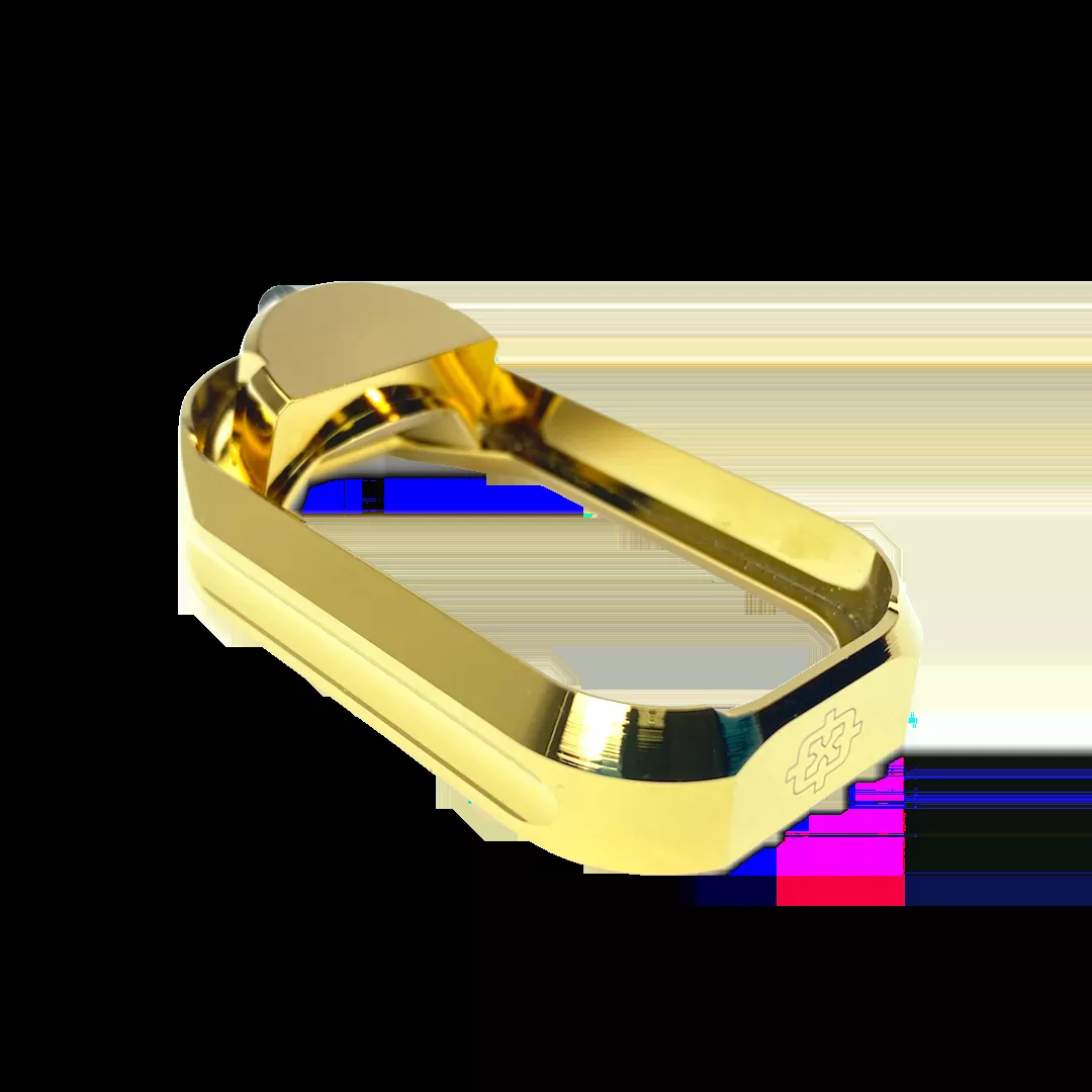 Cross Armory Flared Magwell Aluminum with Gold Anodized Finish for Most Glock Gen1-3