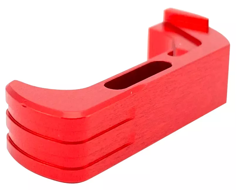 Cross Armory Magazine Catch Red Anodized for Most Glock Gen4-5