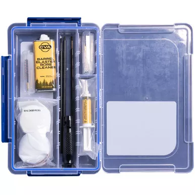 CVA AA1801 Deluxe Muzzleloading Cleaning Set Cleaning Rod with Rotating Handle, Blue