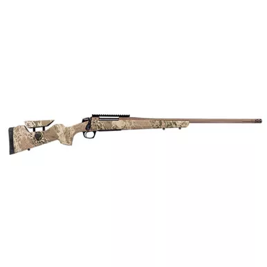 CVA CR3960 Cascade Long Range Hunter Full Size 7mm Rem Mag 24" Smoked Bronze Cerakote Steel Threaded Barrel, Realtree Hillside Synthetic Stock