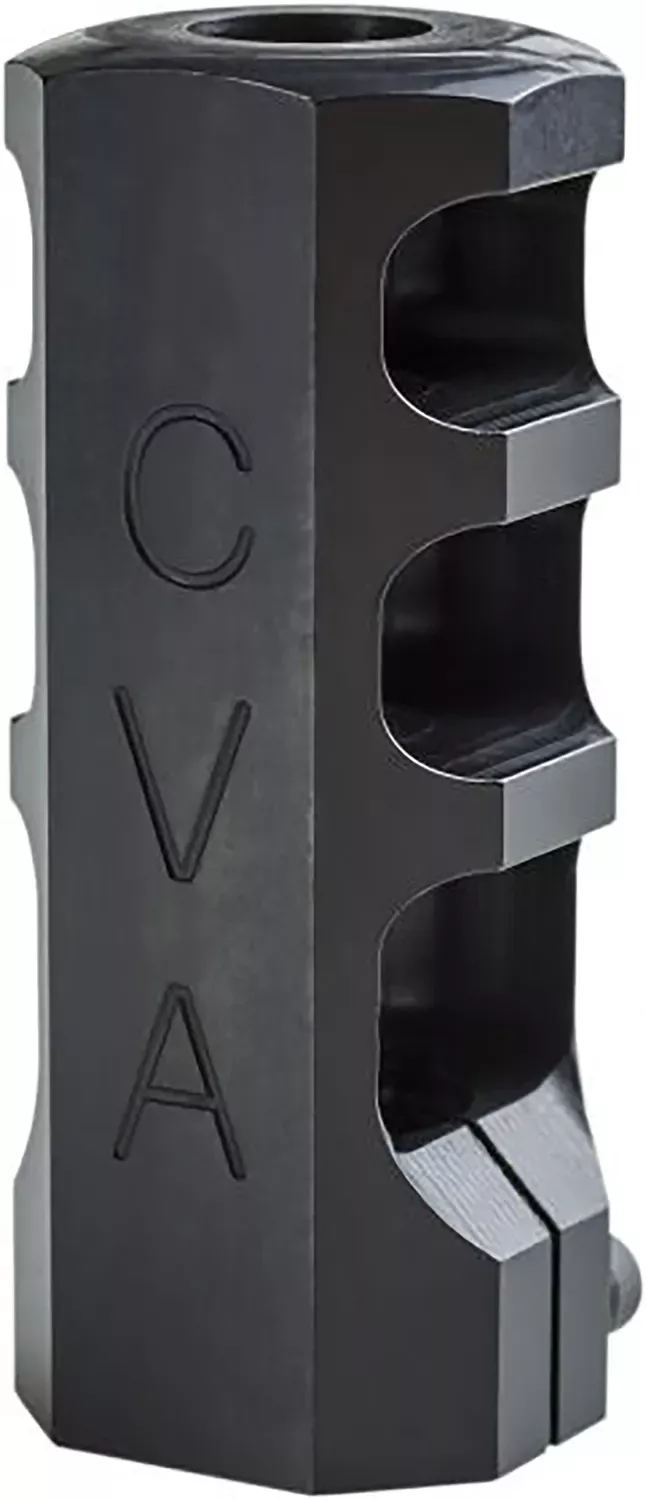 CVA Muzzle BrakeBlack Nitride with 3/4″-24 tpi Threads for 50 Cal CVA Paramount, Accura LR-X, Accura MR-X