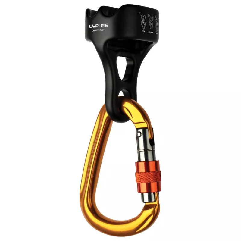 CYPHER Cypher X F Forge Belay Device in Black, Model: Ki
