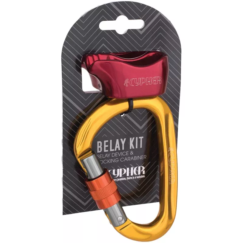CYPHER X F Belay Device with HMS Kit – Reliable Rock Climbing Safety Equipment