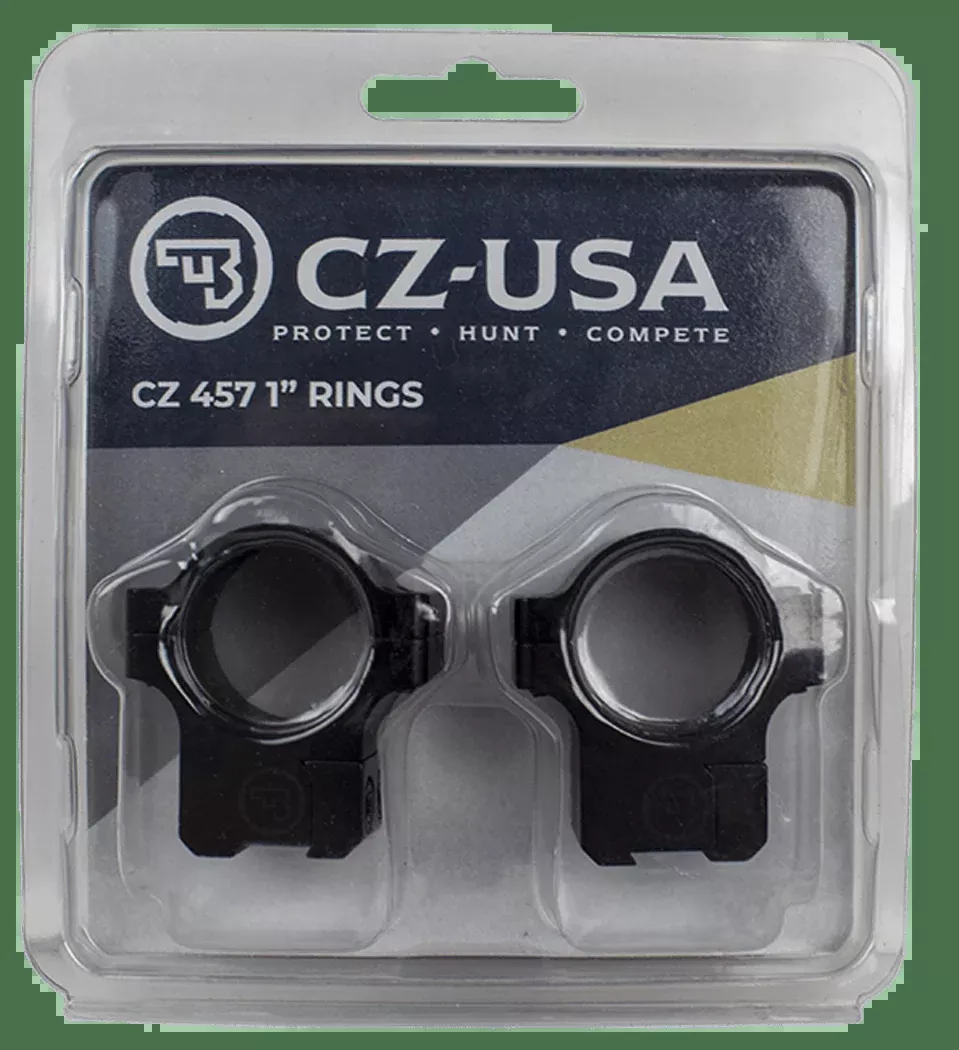 Cz 457 1″ Aluminum Scope Rings – 11mm Dovet Matte Black