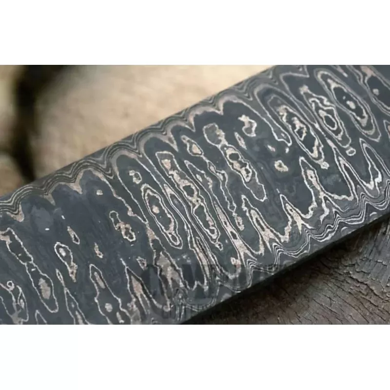 Damascus Steel 15 x 1.75 Blank Billet (Ledder) for Knife Making