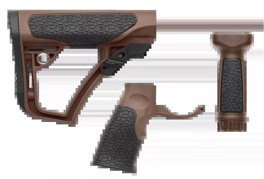 Daniel Def. Ar15 Furniture Kit - Brown Mil-spec