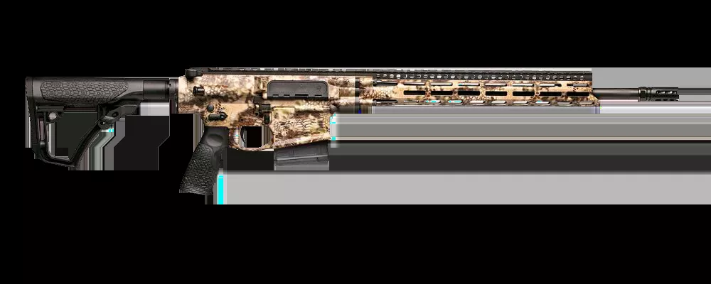 Daniel Defense DD5 V4 Hunter .260Rem 18″ 5+1 Kryptek Highlander Rec/Handguard Black Stock/Grip Gissele Trigger 0215800300047