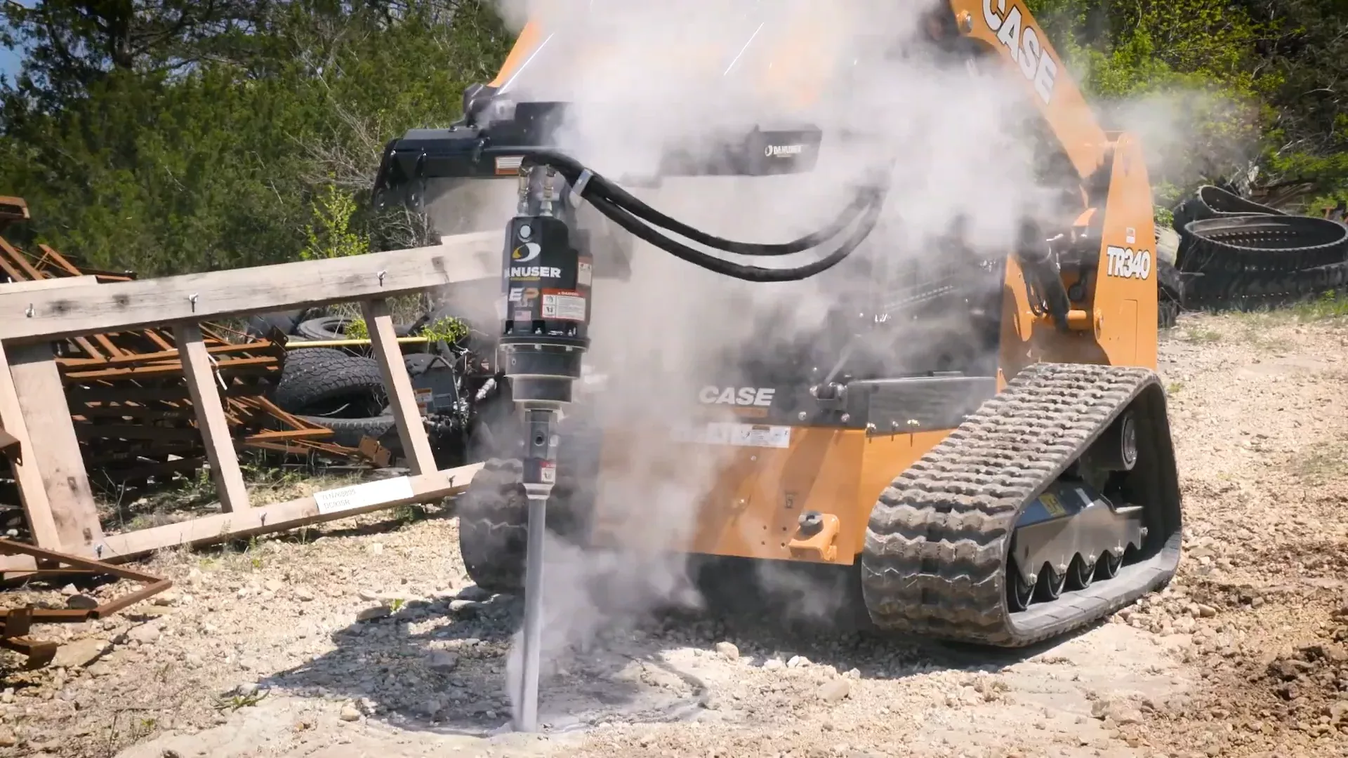 Danuser Auger Drive Model EP 1530 | 36″ Max Auger Diameter | 2″ Hex Shaft | 15-30 GPM | For Skid Steers
