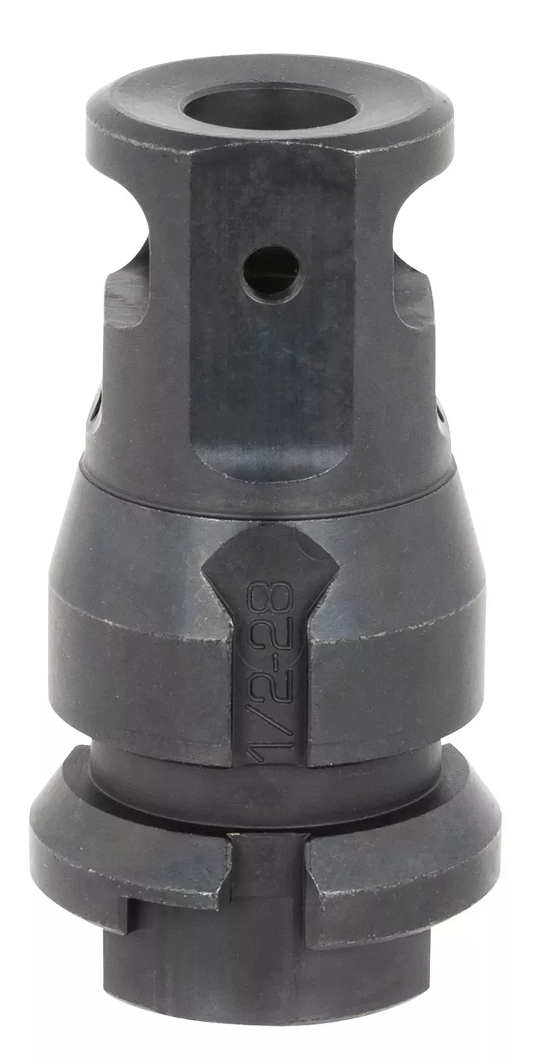 Dead Air KeyMount Muzzle Brake Black with 1/2″-28 tpi Threads & 2.60″ OAL for Sandman Series