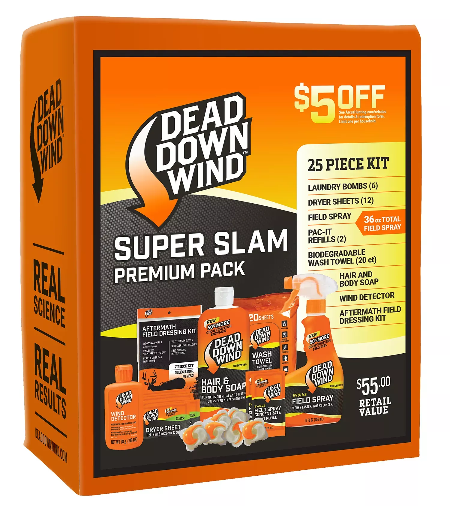 Dead Down Wind Super Slam Premium Kit Scent Elimination Kit Odor Eliminator Unscented Scent