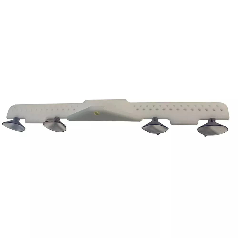 Deep Blue Marine 18" Acrylic Lure Rack - Suction Cup Mount - White - LR-18