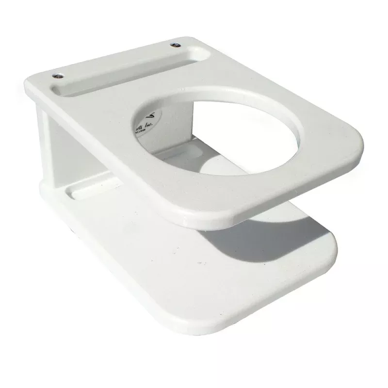 Deep Blue Marine Side Mount Single Drink Holder – Suction Cup Mount – White