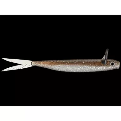DEPS Frilled Shad 4.7" 5Pk Silver Shiner
