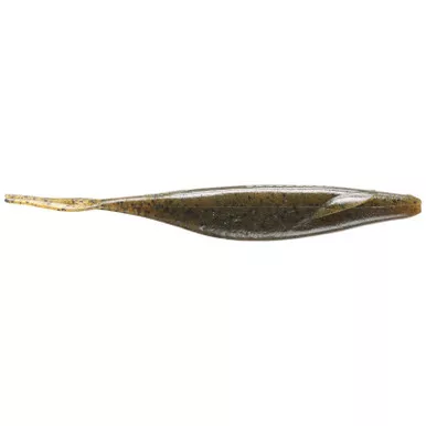 DEPS Sakamata Shad 2" 15Pk Green Pumpkin