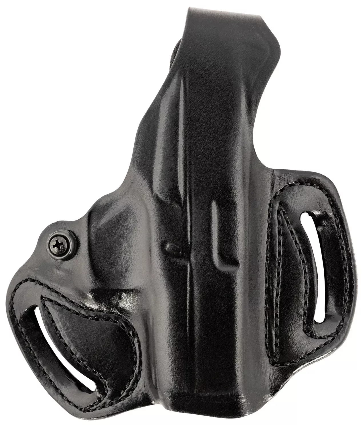 DeSantis Gunhide Thumb Break Mini Slide OWB Black Leather Belt Slide Fits Glock 43/43x/48 1.75" RH