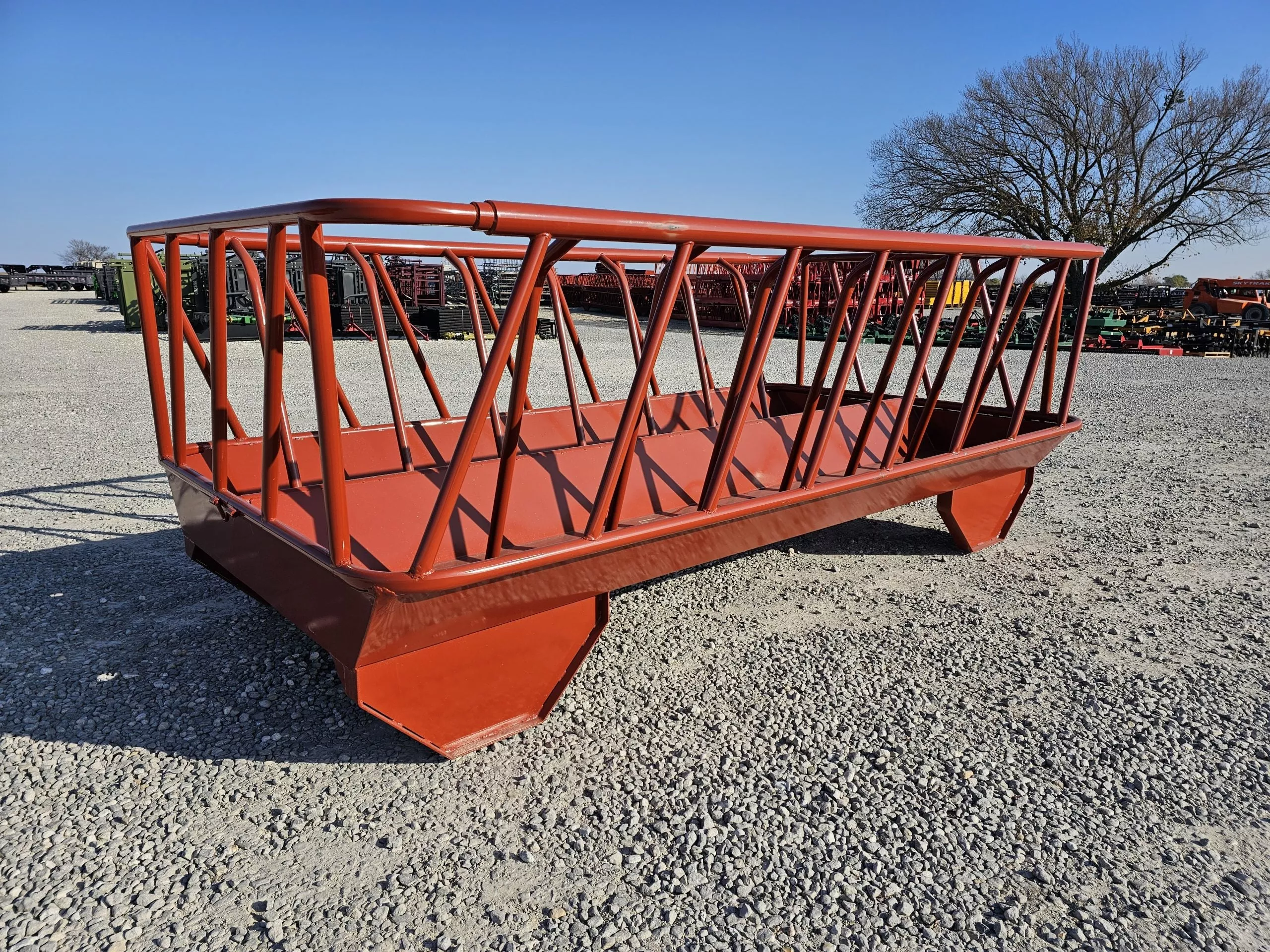 DH Farm Bale Feeder on Skids | Length 12′ | Width 80″ | 30–50 HP | For Tractors