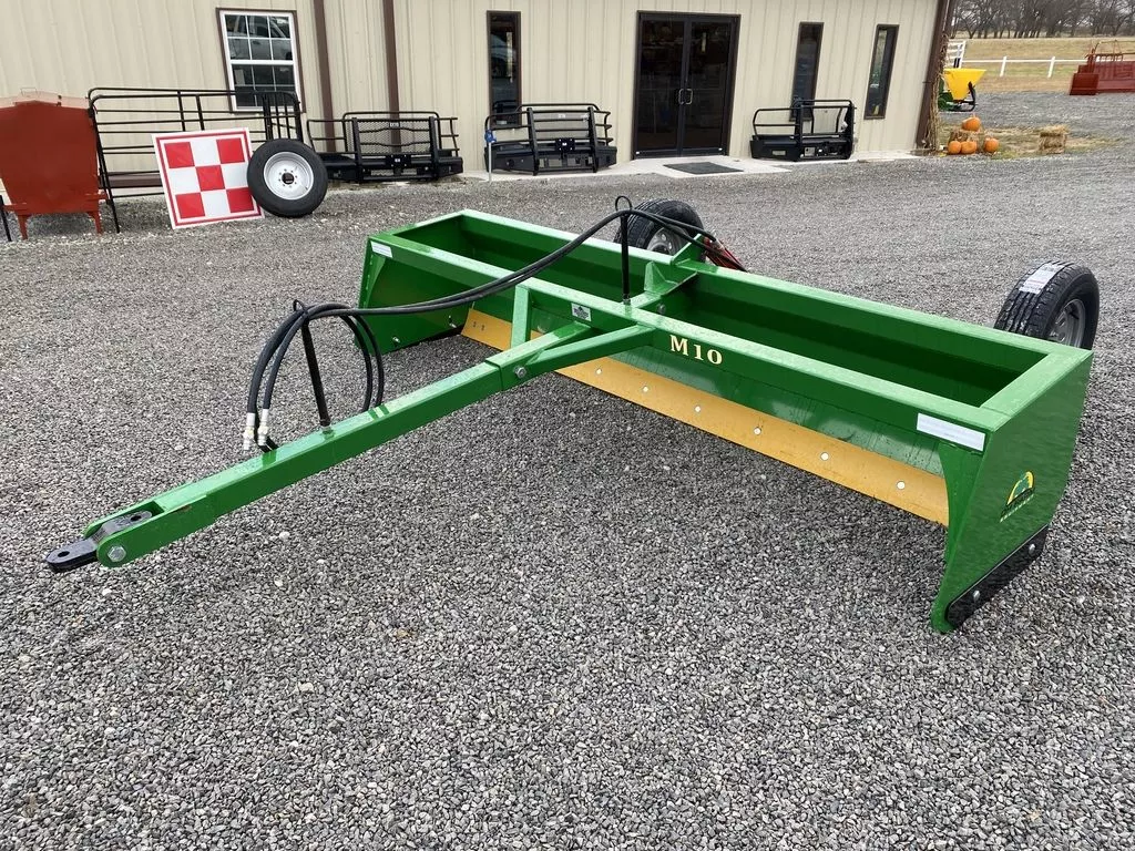 DH Farm Drag Scraper | Model M10 | Width 10′ | 50–80 PTO HP | For Tractors