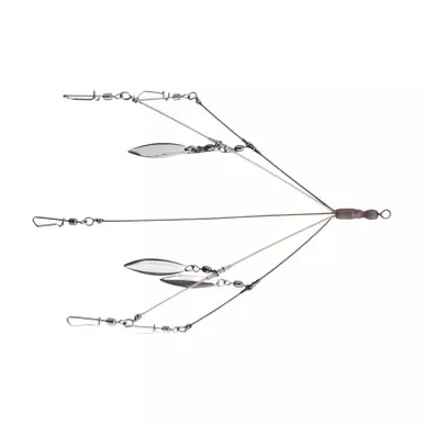 Diamond Baits 4.5" Frenzy Umbrella Rig Nickel 4.5" 4 Blade