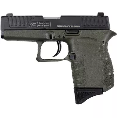 Diamondback DB0200P101 DB9 Gen4 Micro-Compact Frame 9mm Luger 6+1, 3.10" Stainless Steel Barrel, Black Nitride Serrated Stainless Steel Slide, OD Green Polymer Frame & Grip