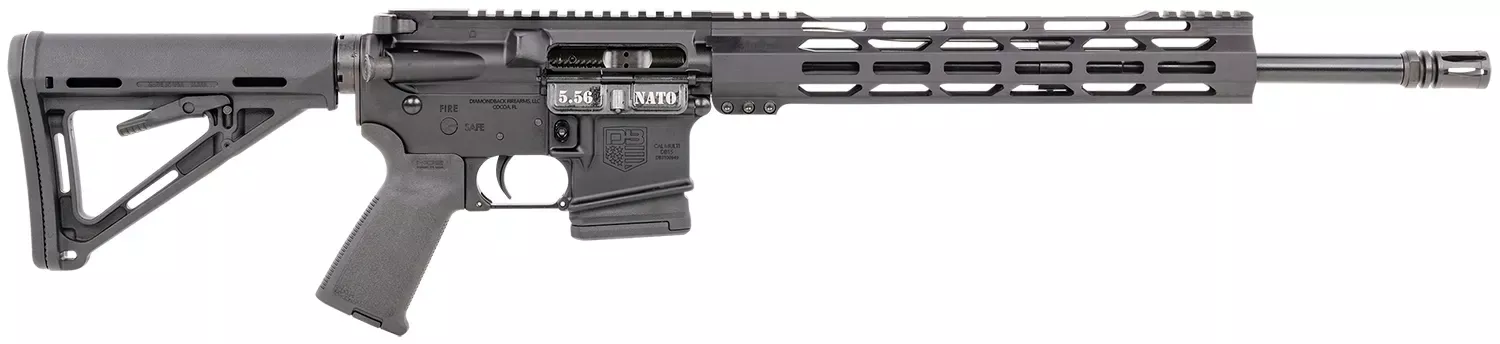 Diamondback DB15 *CO Compliant 5.56x45mm NATO 16″ 10+1 Black Hard Coat Anodized Magpul MOE Carbine Stock