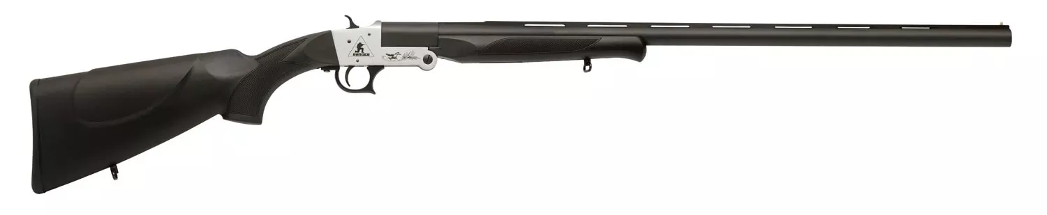 Dickinson Ranger20 Gauge with 28″ Matte Black Barrel, 3″ Chamber, 1rd Capacity, Silver Metal Finish & Black Synthetic Stock Right Hand (Full Size)