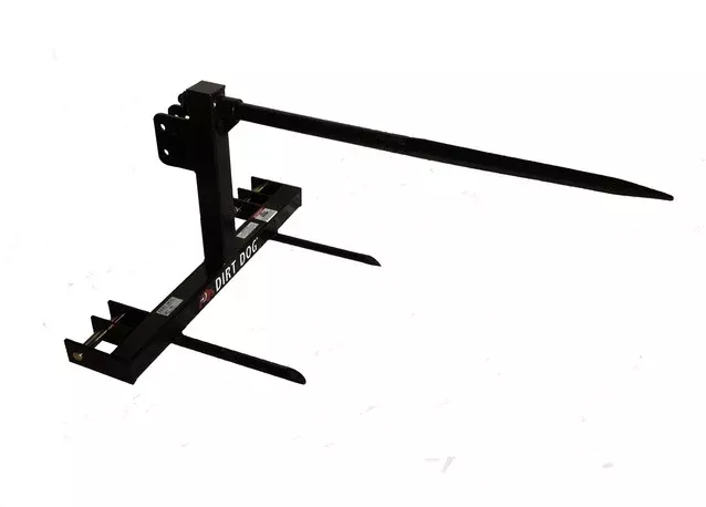 Dirt Dog 3-PT Bale Spear Cat. 1 & 2 | Overall Width 39″ | 25-45 HP For Tractor