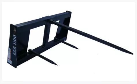 Dirt Dog BSS Bale Spear - Single | Overall Widthr 45" | Hay Implements | OilFlow Range 15–25 GPM | For skid steer or Front Loader