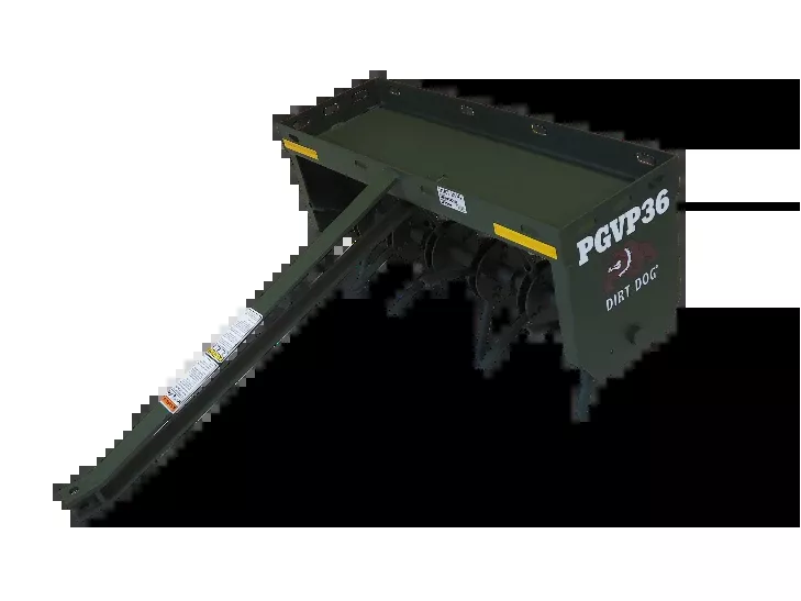 Dirt Dog Pull Type Plugger & Aerator | Models PGVP & ARVP Series | Working Width 24″, 36″ & 48″ | 35–75 HP | For Tractor