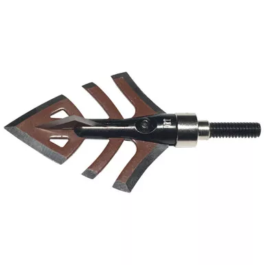 DirtNap Gear Shred Head Turkey Broadheads, 100/125 Grain, Brown, 3 Pack