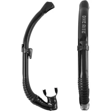 DIVE RITE Flex Foldable Black Snorkel (ES278BLACK)