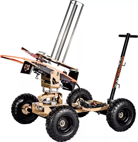 Do-all Auto Trap Wheelhouse With Wireless Remote, Wobbler Kit & Cart | Target Capacity 50 Standard Clay Targets