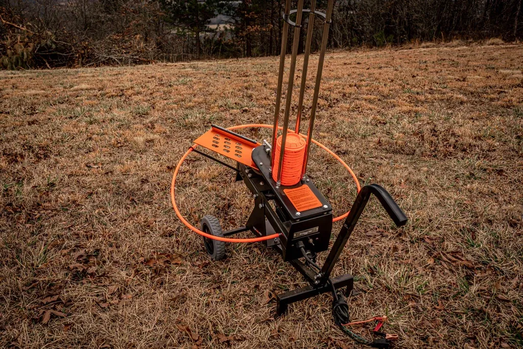 Do All Traps FlyWay 80 Ultimate Clay Thrower | Model FW80 | Adjustable Throwing Angles 5°-35° Degree | Pedal Release Cord 15′
