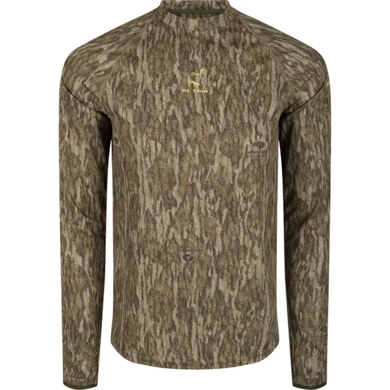 Drake Ol’ Tom Mens Early Bird LS Performance Crew MO Bottomland Large