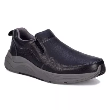 DREW Men's Match Black Pebbled Leather Shoes (43001-14)