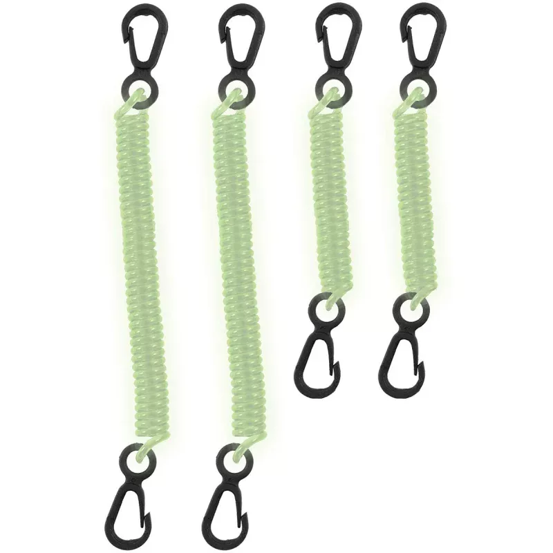 Dry Doc Coiled Tether 4 Pk Glow