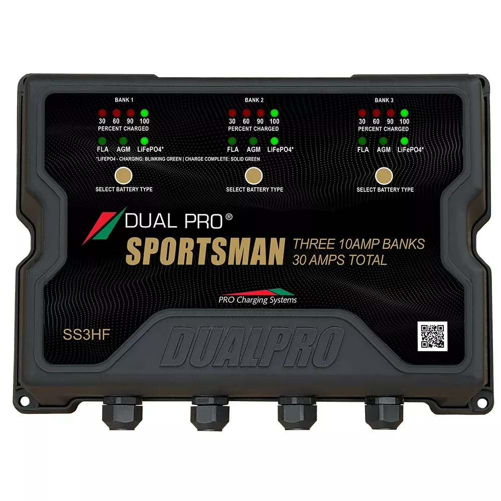Dual Pro Sportsman Series HF Battery Charter – 30 Amp – 3 Bank [SS3HF]