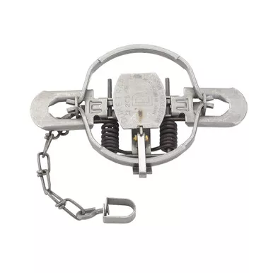 Duke 491 Coil Spring Trap Offset Jaw No. 2, Silver