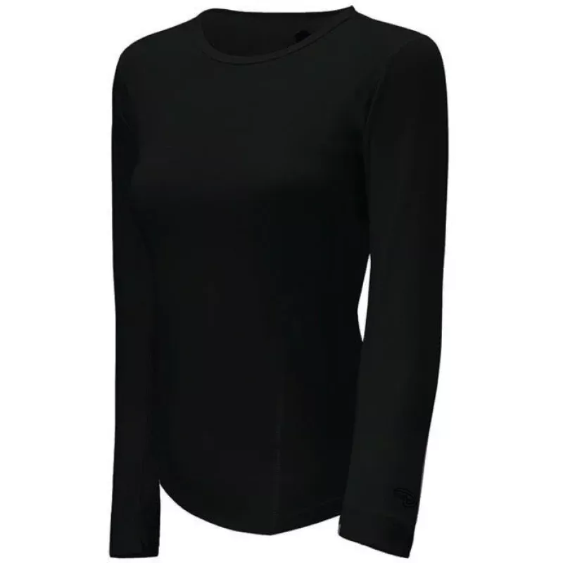 DUOFOLD Vtherm Mdwt WM LS Black Medium Long Sleeve Thermal Shirt