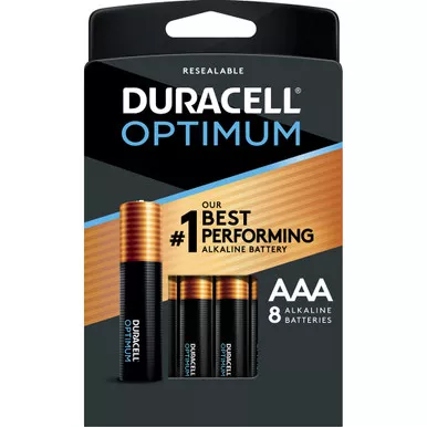 Duracell 5012027 Optimum Batteries AAA, Black, 8 Pack