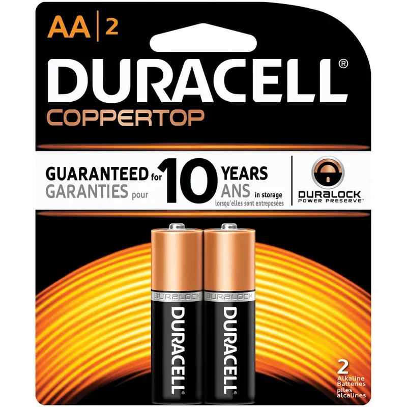 Duracell Cprt Aa 2 Pk