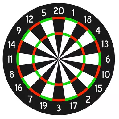 DuraMesh DM111 Archery Target Dartboard, 25 x 32 Inches, Black