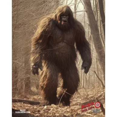 DuraMesh DM409 Sasquatch Animal Face Target, 48x40 Inches, Brown