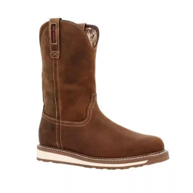 DURANGO Men's Maverick WXP Timber Tan Western Wedge Work Boots (DDB0450)