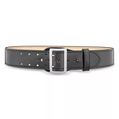 Dutyman 1031 2-1/4" High-Gloss Leather Sam Browne 2-Row Stitch Duty Belt, Black